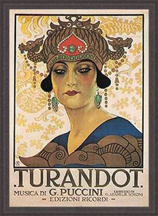 Primul poster - Turandot